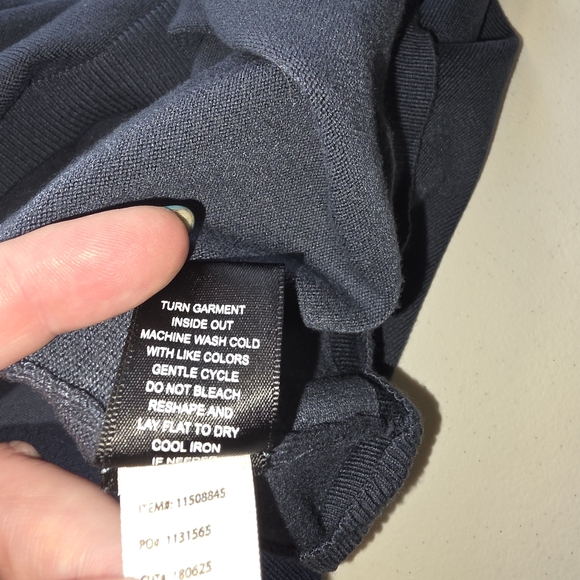 Torrid Deep Teal Size 2 V Neck Choker Sweater Lace Trim 3/4 Sleeve Ribbed Hem - Picture 6 of 7